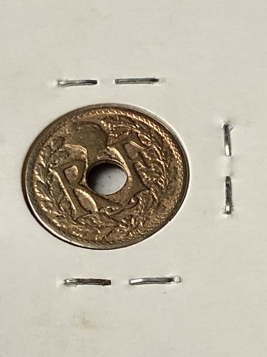 Alle Münzen: 5 centimes 1922 France – Gebraucht aus Payerne von Mike1682 1