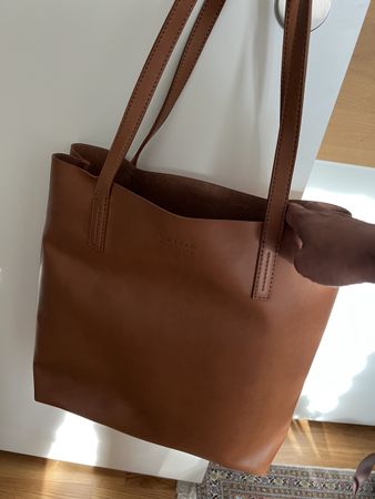  O My Bag Shopper Cognac neuwertig vegan