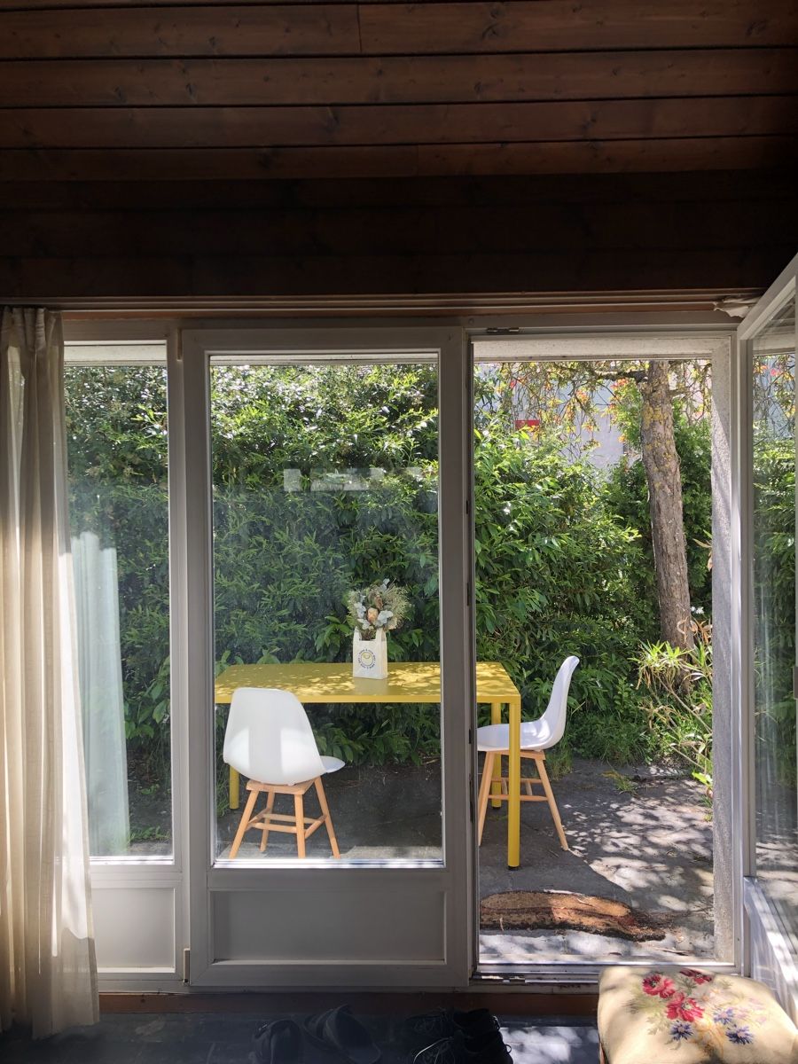 Giardimo Tische: Table de jardin jaune – Gebraucht aus Daillens von BrandonW 1
