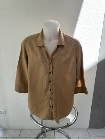 Classic Linen Shirt - Brown - Size 2X - Perfect Summer Wear