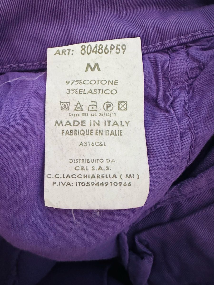 Pantaloni: Pantaloni GF MILANO viola Taglia M 97% cotone 3% elastan – Nuovo (secondo la descrizione) da Cureglia venduto da myr_9v25 2