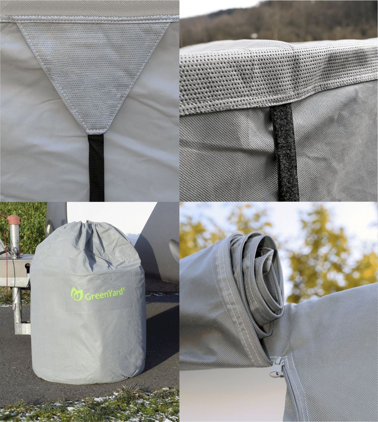 Housses pour voitures: GreenYard Abdeckplane Wohnwagen M grau – Neuf avec emballage d'origine à Bottighofen par zaap 6