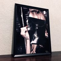 Lipstick Skull Pop Art Kunst Bild Chanel Fashion Modern