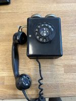 Wandtelefon Tf3-39.211 schwarz Vintage 