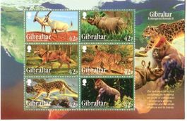 Block "Tiere". Gibraltar