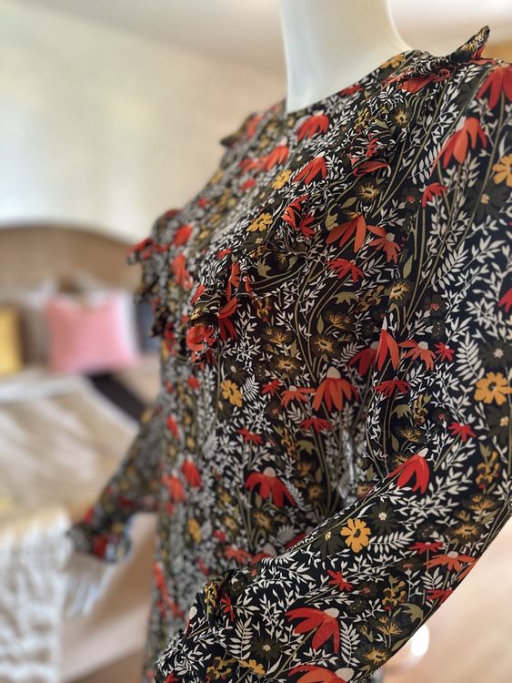 TOPSHOP georgette floral dress 2