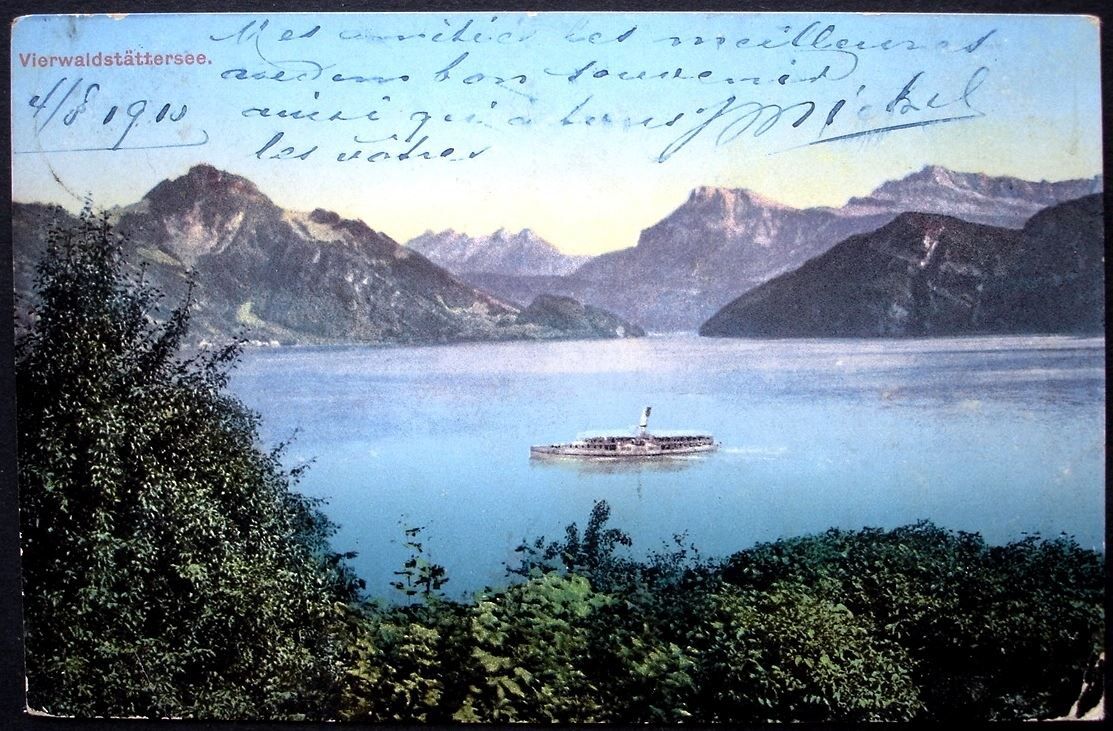 Ansichtskarten: VITZNAU Vierwaldstättersee Dampfschiff – Gebraucht aus Jona von philajona