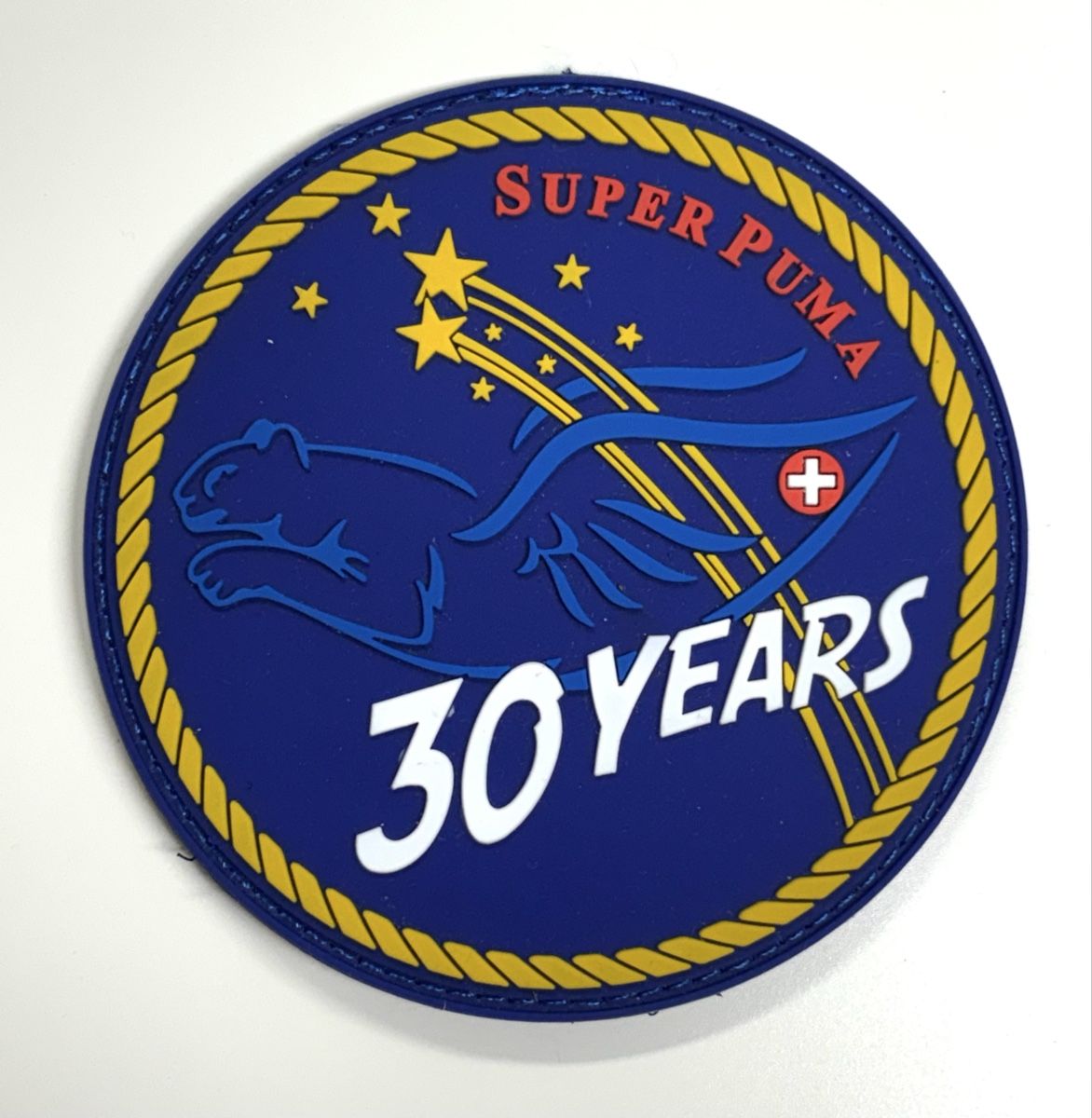 Schweizer Armee Plaketten & Abzeichen: Patch selten Schweizer Luftwaffe Super Puma Armee – Gebraucht aus Riedikon von Rokh01
