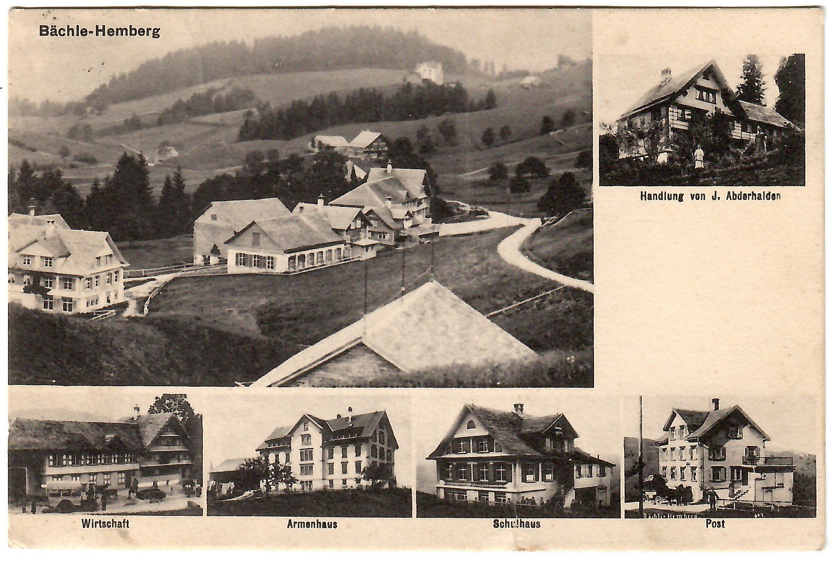 Cartoline postali: Mehrbildkarte   Bächle - Hemberg – Usato da Kerns venduto da etma3