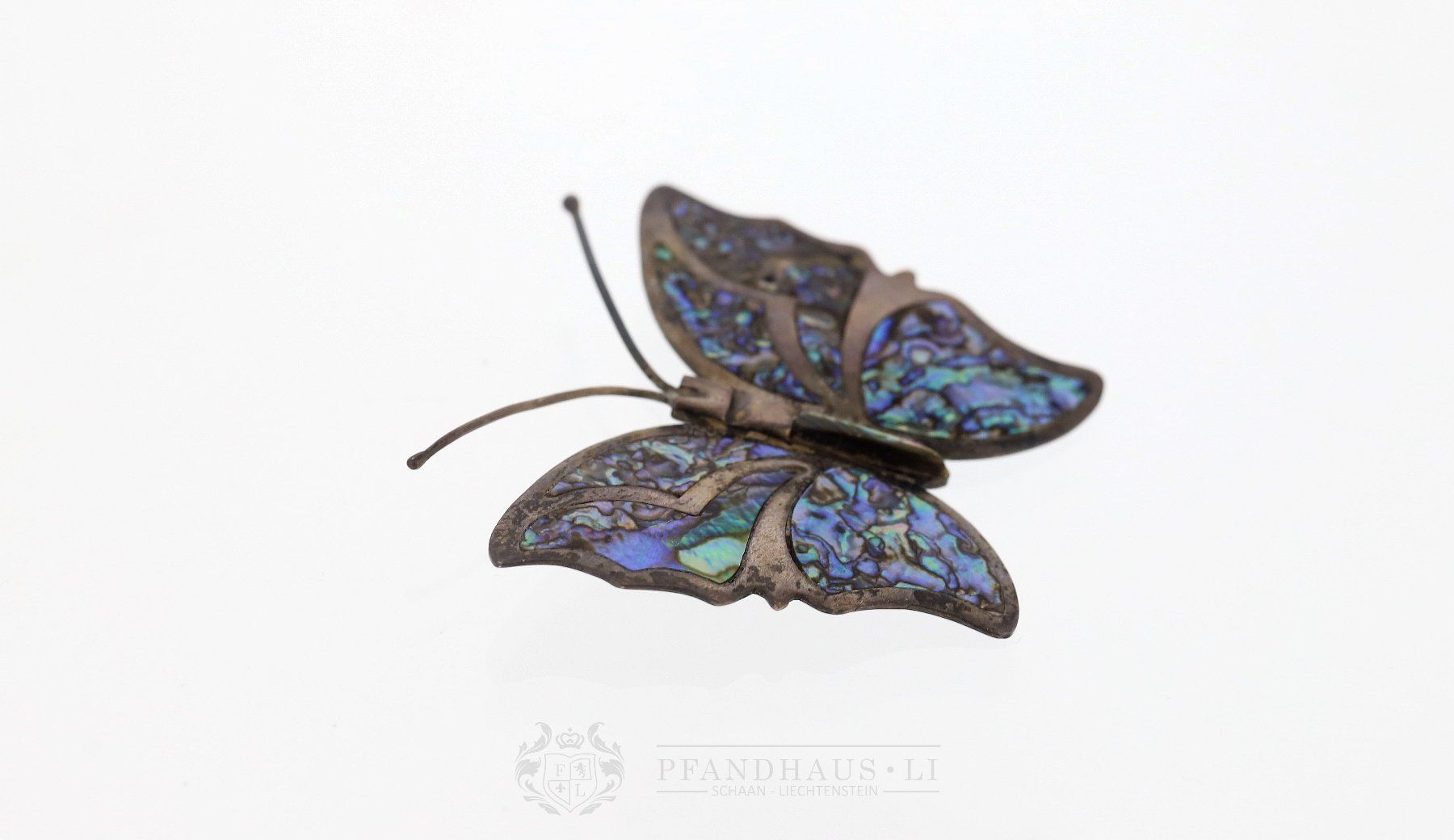 Spille & Fermagli: BROSCHE / ANSTECKNADEL "SCHMETTERLING" IN SILBER 925 – Usato da Schaan venduto da Pfandhaus-LI 9