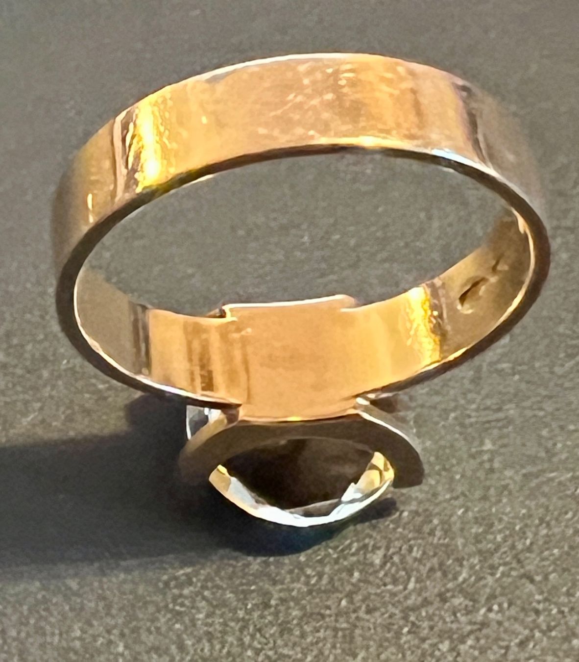 Anelli: Gold-Ring 14K mit Rauchquarz – Usato da Chur venduto da Penting1935 6