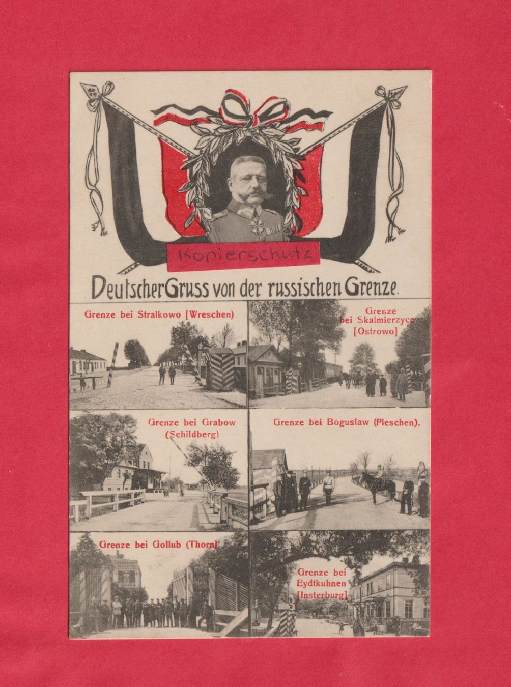 Cartoline postali: Deutscher Gruss von der russischen Grenze – Usato da Zürich venduto da Gill46