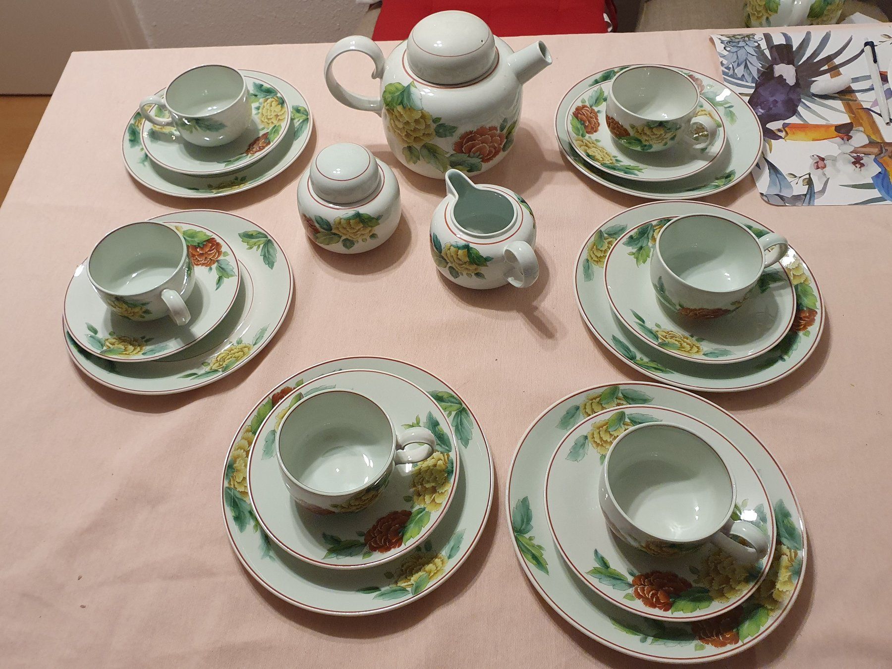 Villeroy & Boch Set di piatti: Villroye Boch Service "T chou " selten – Usato da Klingnau venduto da Fee1960 1