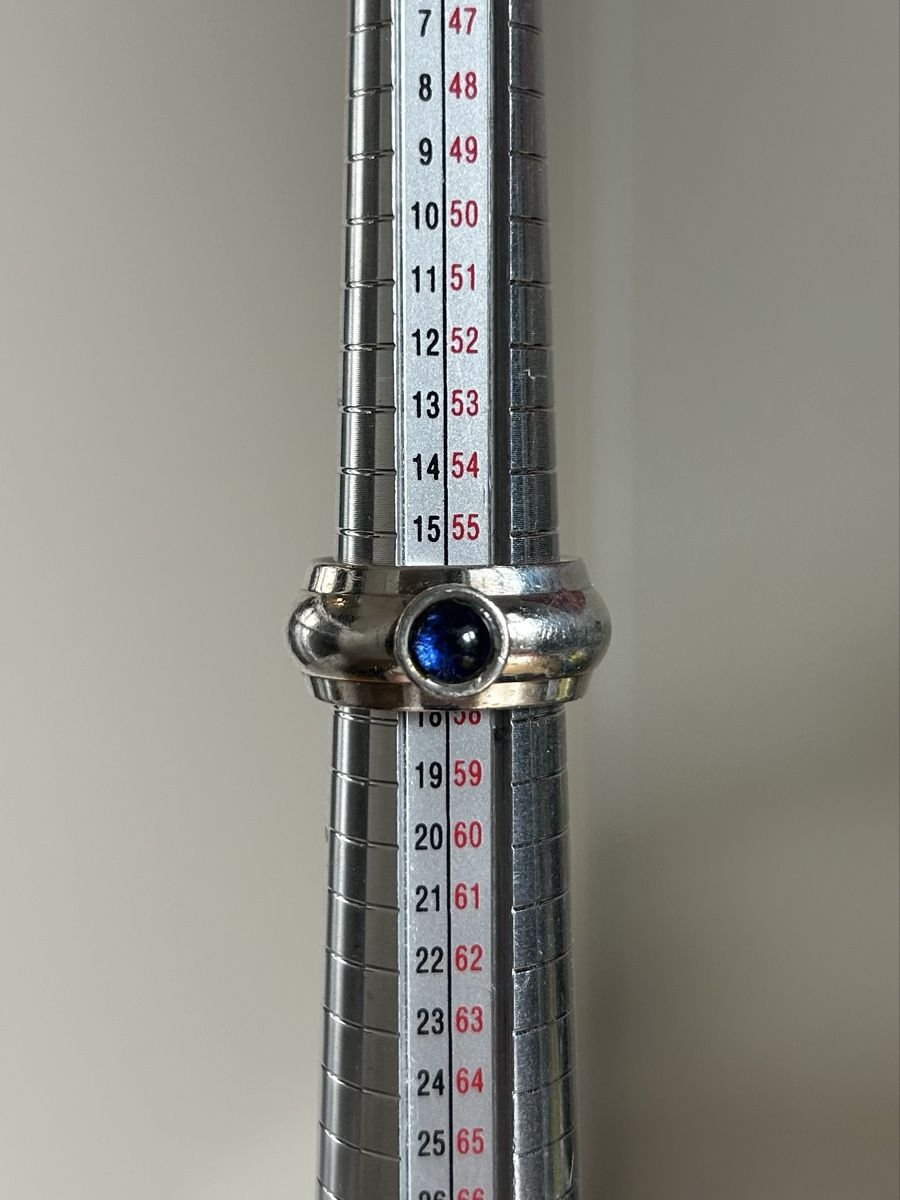 Ringe: Vintage silber Ring mit lab Saphir – Gebraucht aus Bern von Ilikebluegems 3