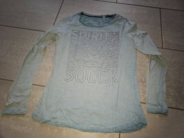 Langarm Shirt von SOCCX hellblau Gr. S 36 Neu