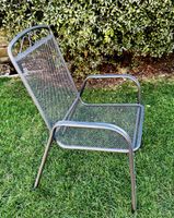 Gartenstuhl Metallgeflecht anthrazit guter Zustand