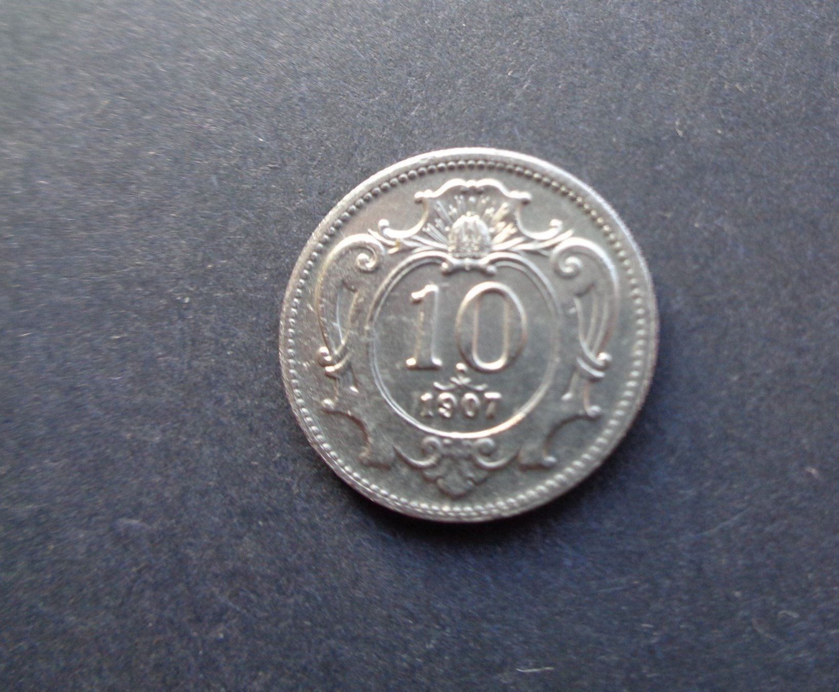 Tutti le monete: 10 Heller Oesterreich 1907 R. Joseph – Usato da Kriens venduto da TSCH1