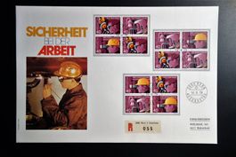 1978 FDC Grossbrief Werbemarken II. mit Viererblöcken