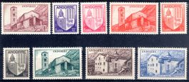 ANDORRE 9 VERSCHIEDENE MARKEN ** POSTFRISCH ** - JJ306