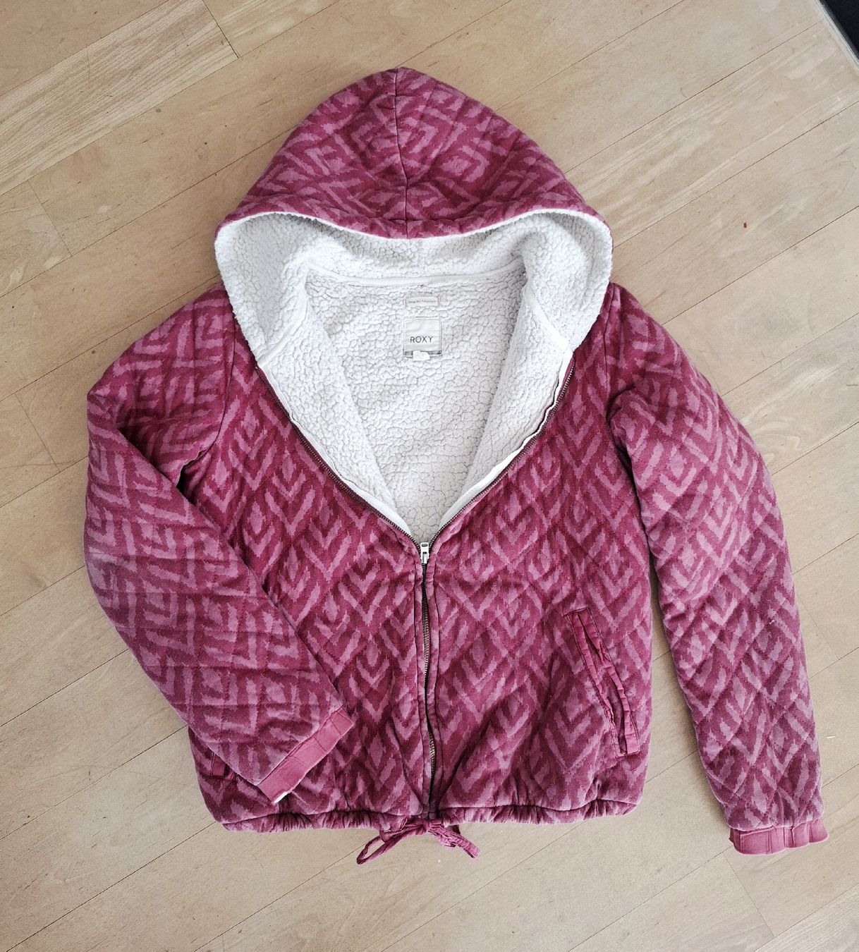 Roxy Giacche: Roxy Sweatjacke mit Teddyfutter Gr. L – Usato da Wangs venduto da Soda_95