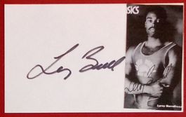 Leroy Burrell Autogramm signiert Karte 7x12cm