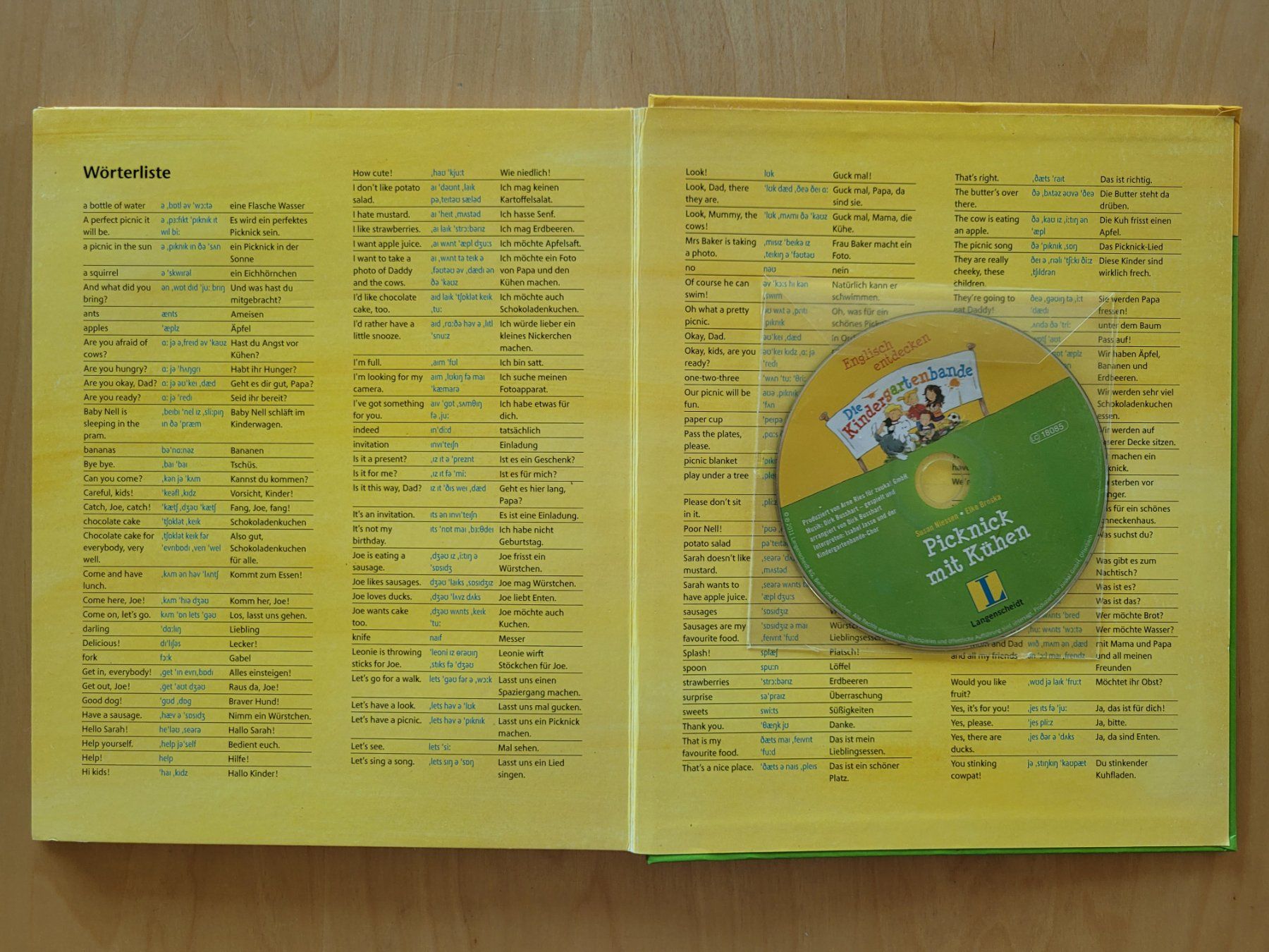 Libri: Picknick mit Kühen - Englisch entdecken Langenscheidt mit CD – Usato da Wiesendangen venduto da samoalk 7