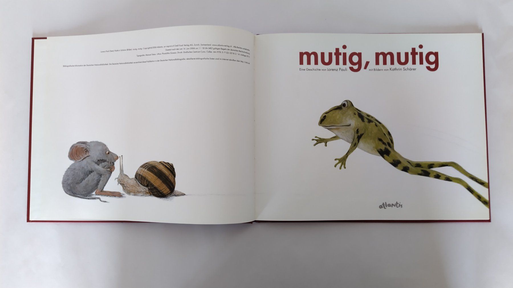 Bücher: Mutig, mutig / Bilderbuch Lorenz Pauli - Kathrin Schärer – Gebraucht aus Bellach von JingleJerry 3