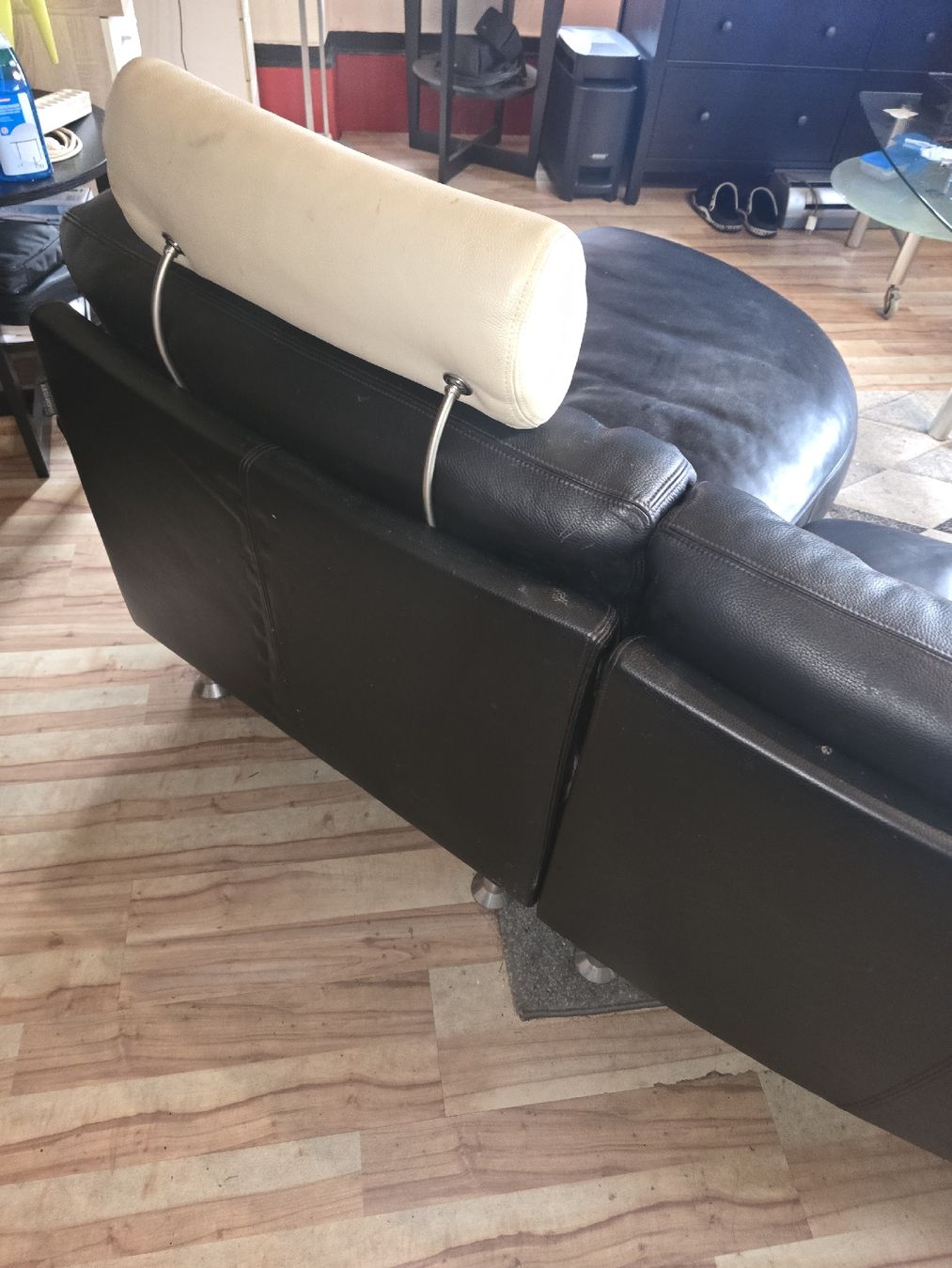 Divani: Ledersofa Echtleder Halbrund – Usato da Balsthal venduto da Rucksackschweizer 3