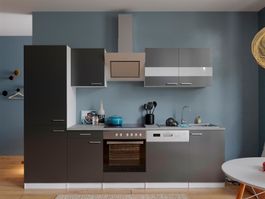 050 Küchenzeile Küchenblock 280cm W/GRAU - Küche Einbauküche