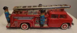 Blechspielzeug Feuerwehr Drehleiter Oldtimer