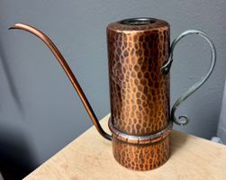 Alte kleine SIGG Giesskanne Kupfer + Schmiedeeisen-Griff