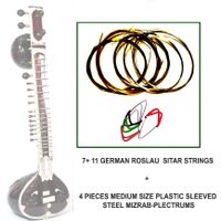 Indischer Sitar Saitensatz + 4 Plectren