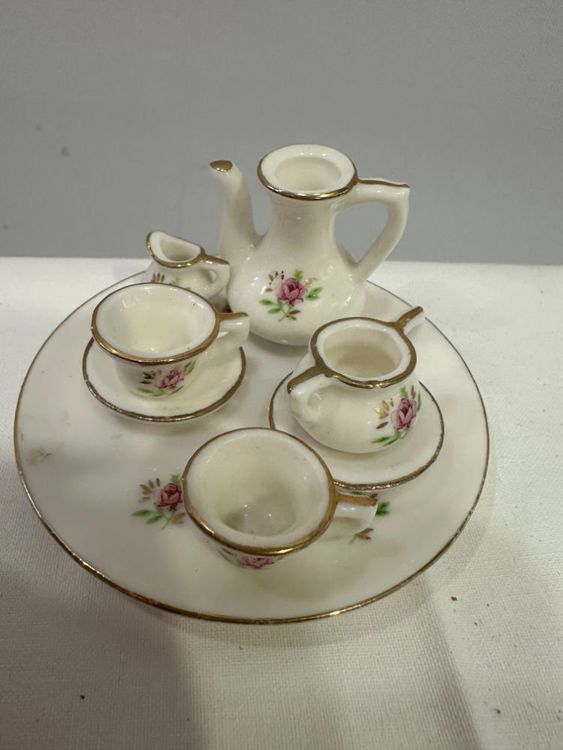 Melody Jane Puppenhaus-Miniatur: 3-teiliges Candy Dish In Rosa – Maßstab 1:12
