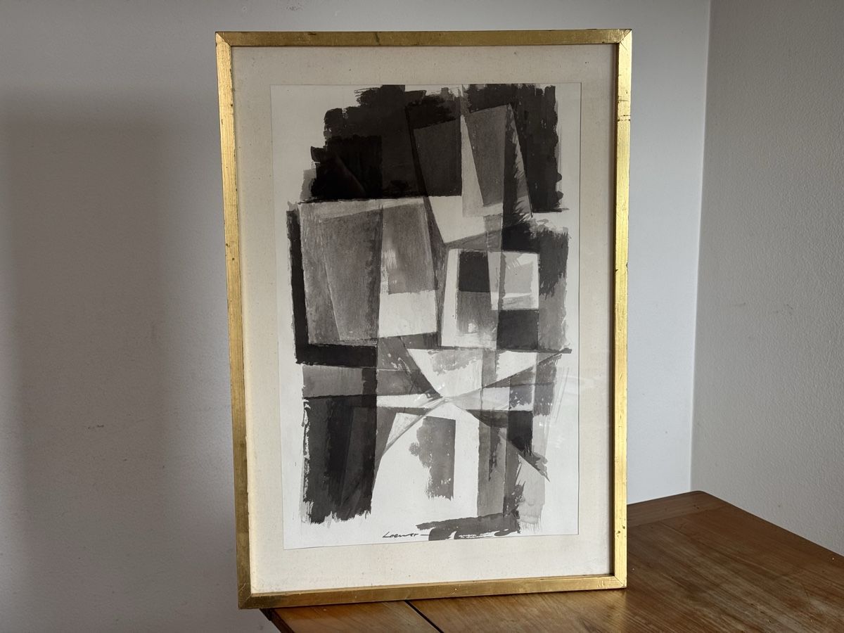 Gemälde: Original CH Claude Loewer Aquarell – Gebraucht aus Meilen von duppa 3