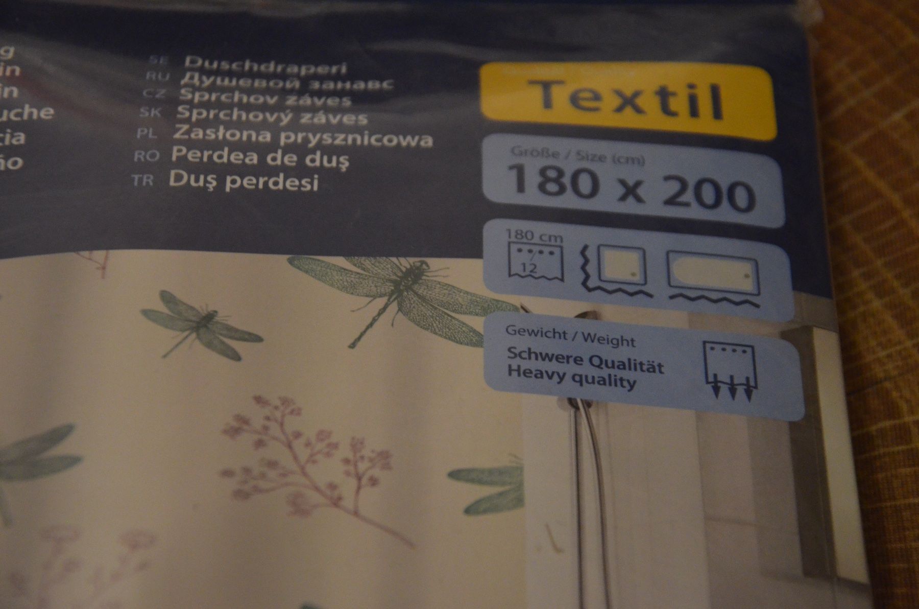 Tende: DUSCHVORHANG NEU - CM 180X200HOCH TEXTIL – Nuovo e nell'imballaggio originale da Chiasso venduto da Dolly015 1