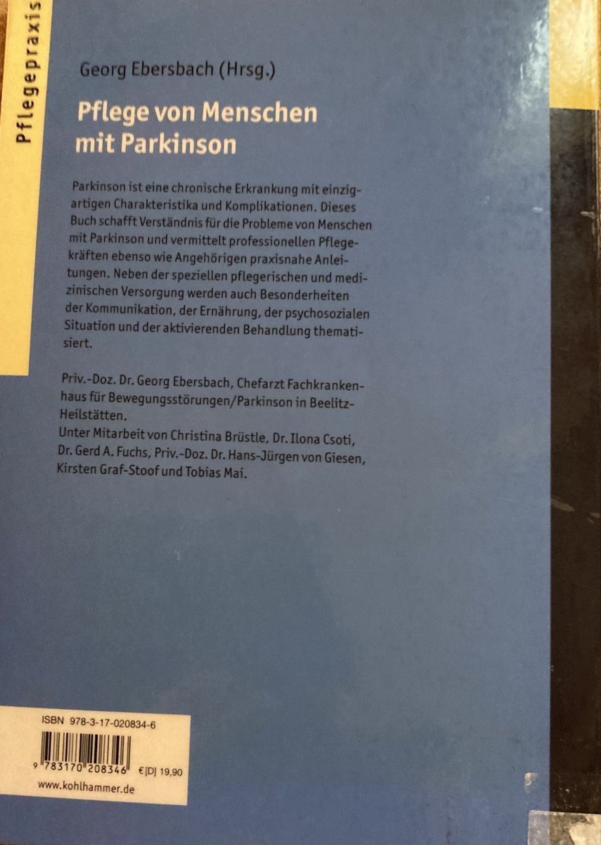 Libri: Pflege von Menschen mit Parkinson  – Usato da Pitasch venduto da brunic28229 1