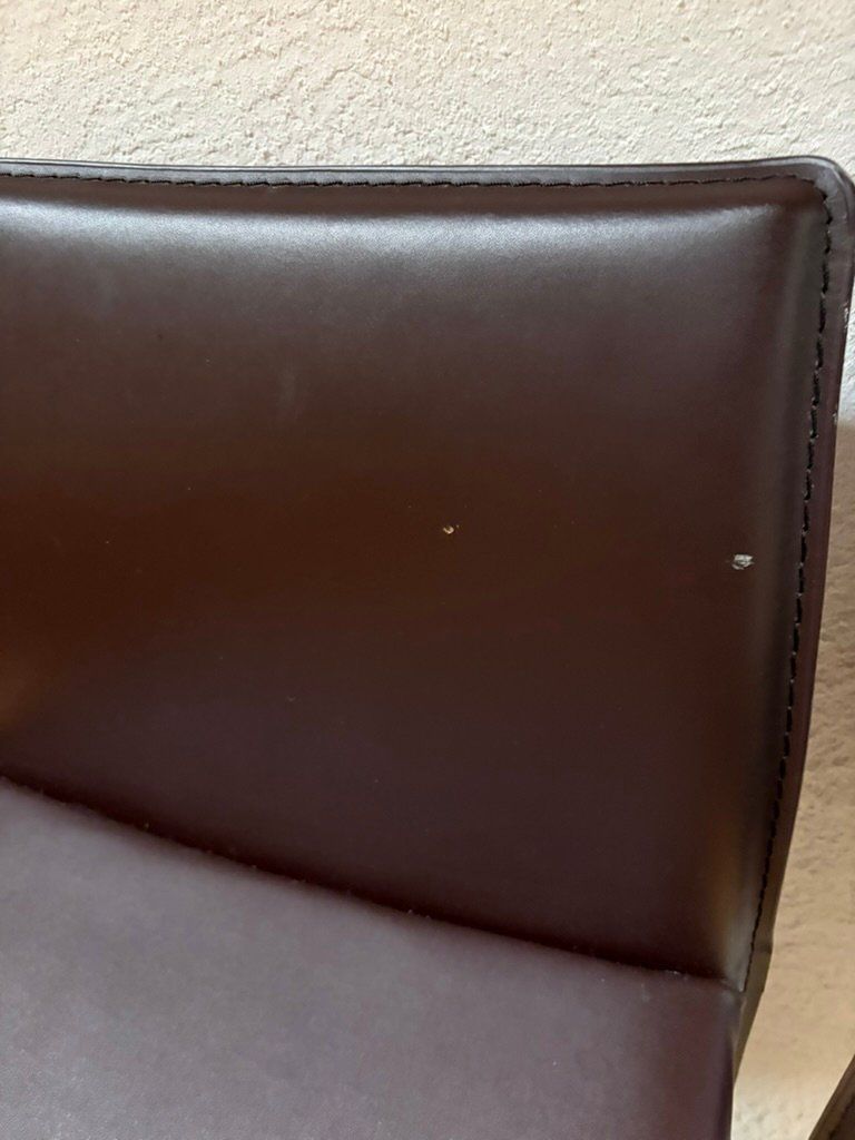 Sedie: 4 x Barstühle, dunkelbraune Lederoptik – Usato da Cham venduto da wirthomas 2