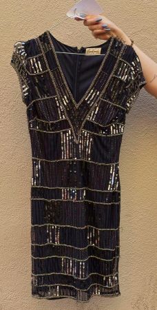 Vestito donna/Kleid/Robe Lace&Beads taglia S