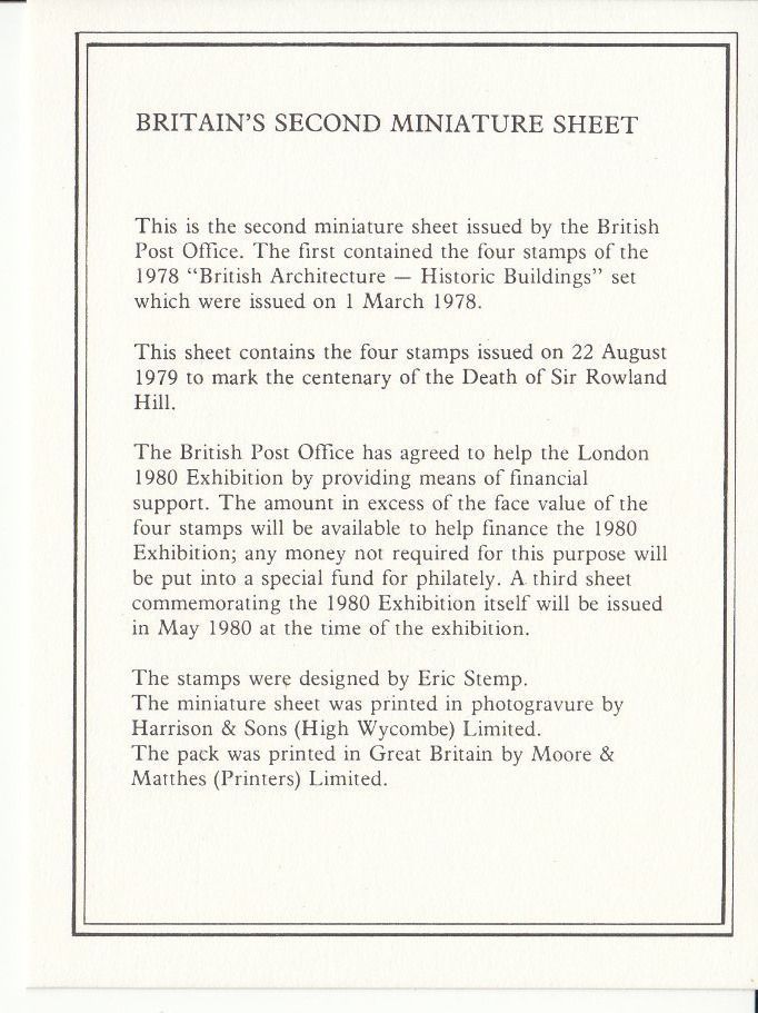 Tutti i francobolli: London Internat. Stamp Exhibition 1980 – Usato da Bürglen TG venduto da StampGraf 3