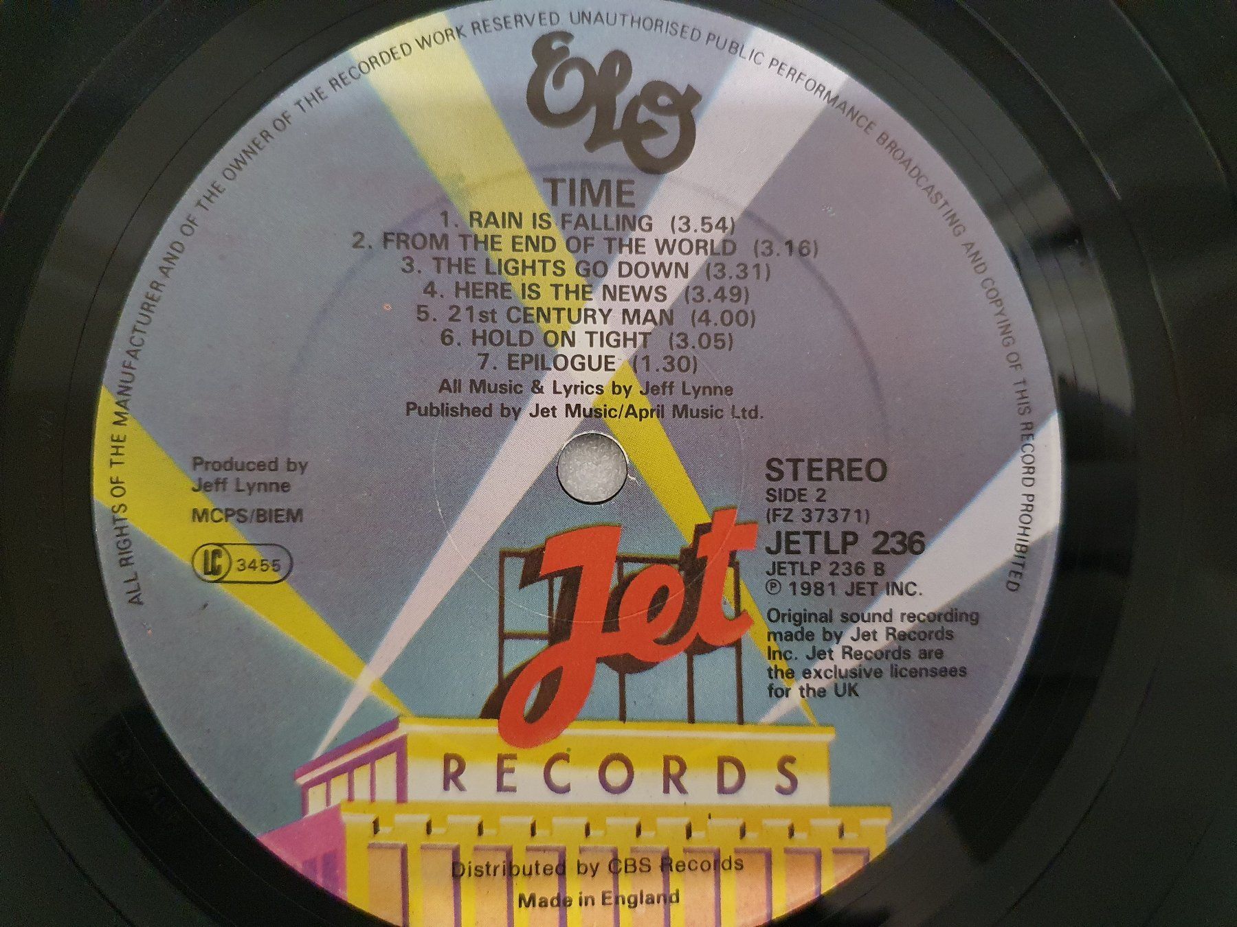 Dischi in vinile: ELO – Time – Usato da Uster venduto da Vinyl-Leidenschaft 6