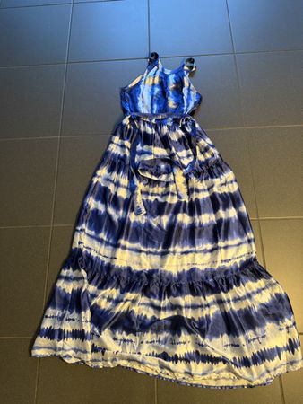 Sommerliches Maxikleid mit Batikmuster, Grösse XS