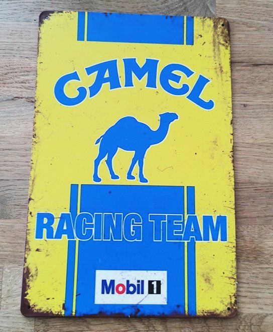 Camel Racing Team - Blechschild (neu/OVP) (Neu und originalverpackt) in ...