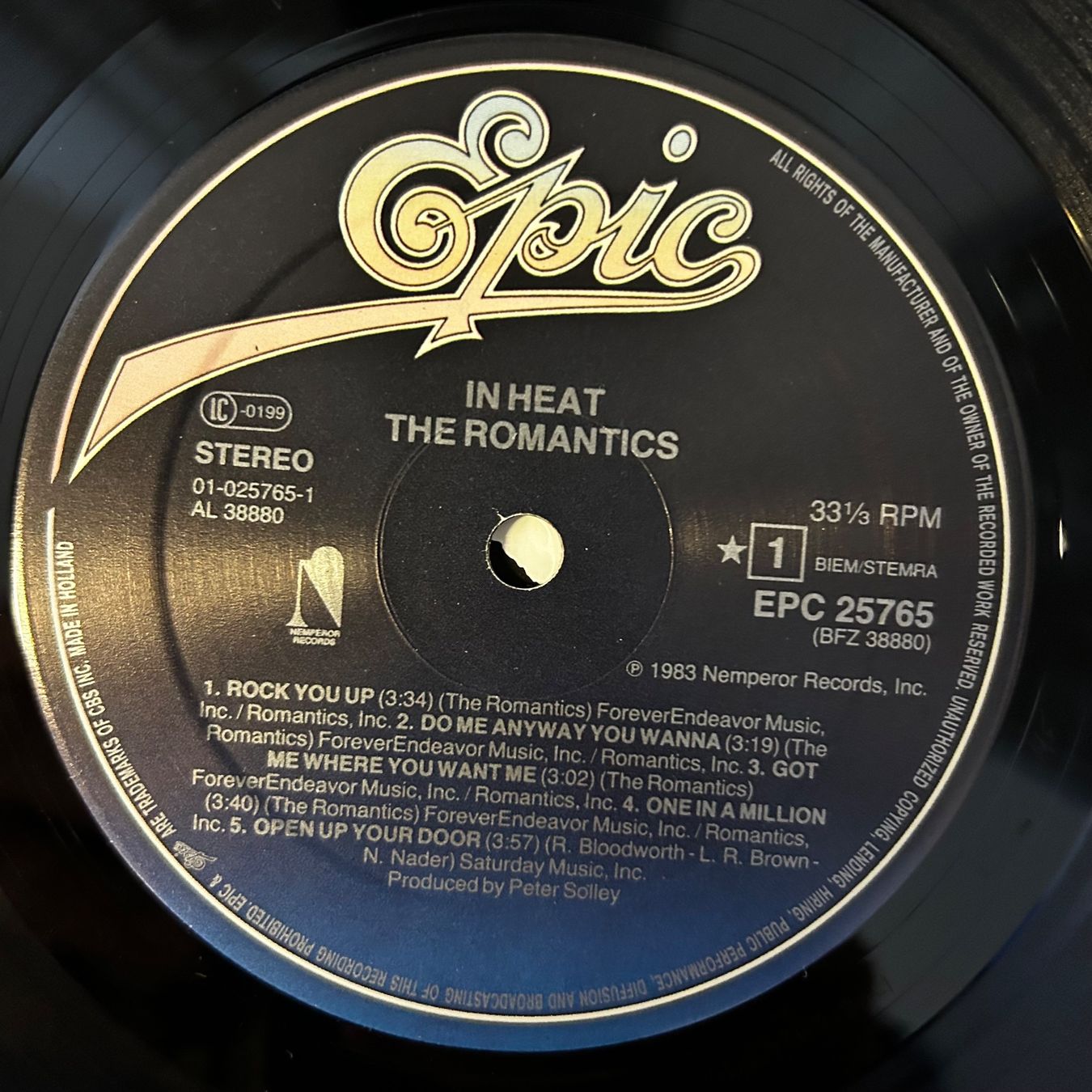 Dischi in vinile: The Romantics - In Heat, LP Vinyl 1983 – Usato da Aesch BL venduto da BernisFlomi 2