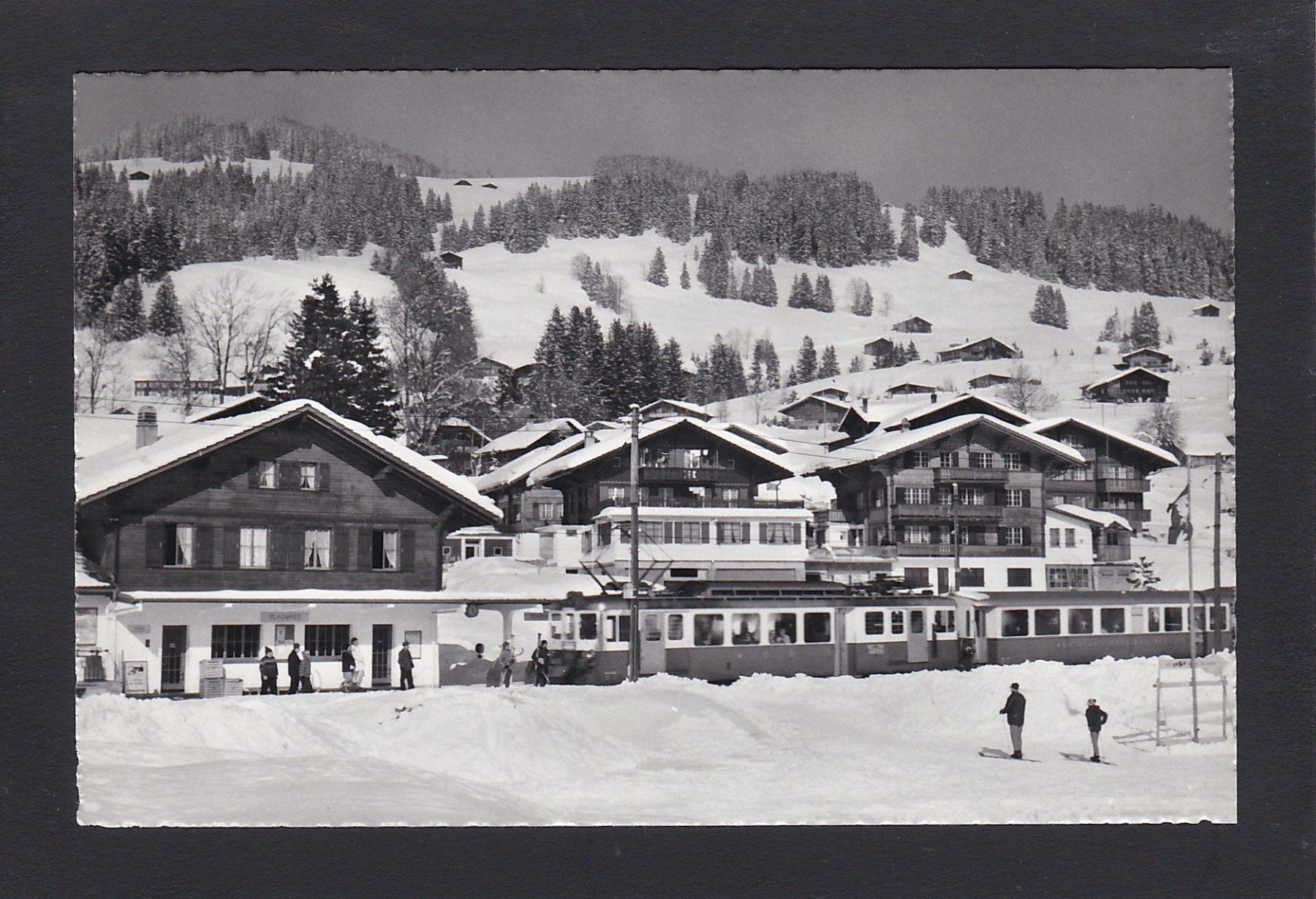 Cartes postales: SCHÖNRIED, Station M.O.B. Bahn/Bahnhof – D'occasion à Reiden par cinfis