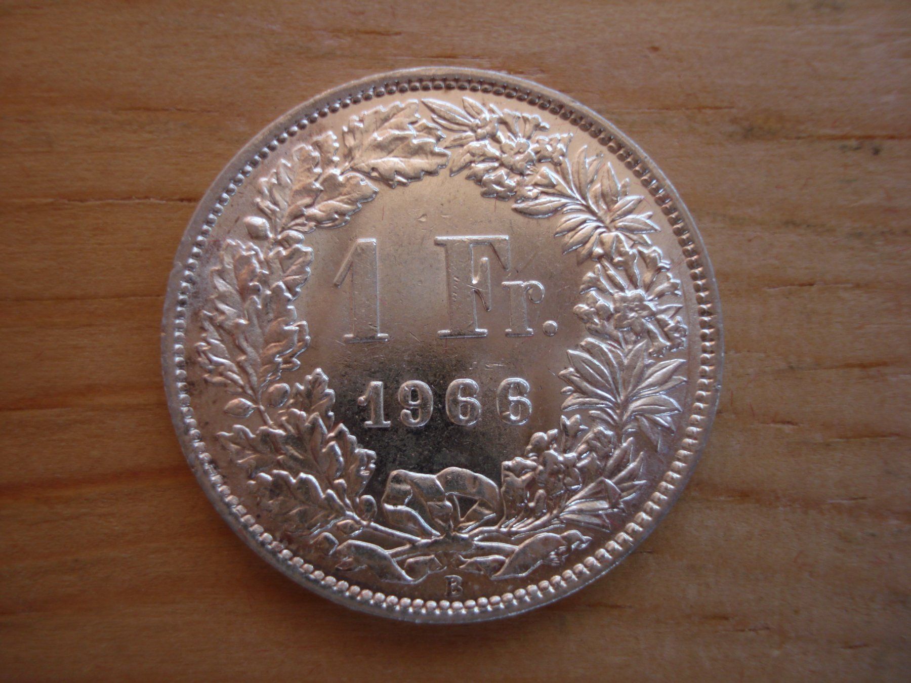 Tutti le monete: (C1) 1 Franken 1966 STGL – Usato da Erlach venduto da Net-Coins