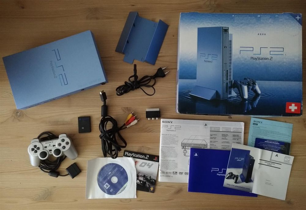 brugervejledning auroch Nøjagtighed SONY Playstation 2 Aqua Blue mit Zubehör | Kaufen auf Ricardo