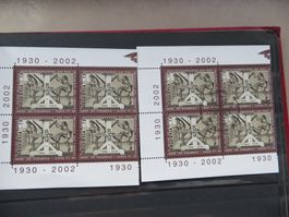 Sondermarke Post 2002 2x Viererblock ** / ⦿ET