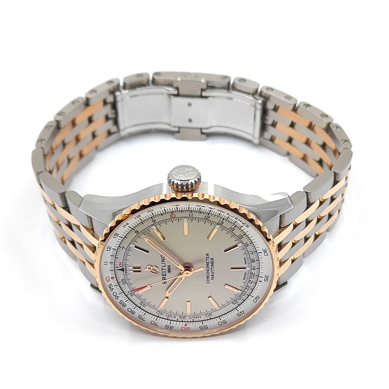 Breitling Orologi: Breitling Navitimer Automatic 41 Two Tone (Full set 04.2025) – Nuovo (secondo la descrizione) da Montreux venduto da CashPay_Montreux 3