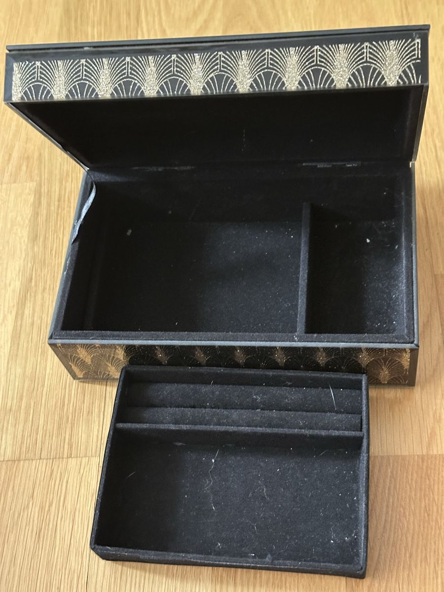 Portagioie: Schmuck Schatulle mit Glitzernden Optik – Nuovo (secondo la descrizione) da Basel venduto da Ivana_4 7