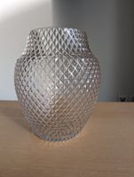 Elegante Glasvase mit Wabenmuster - Deko Glass!